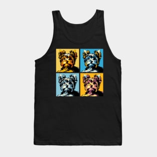 Pop Retro Yorkshire Terrier Art - Cute Puppy Tank Top